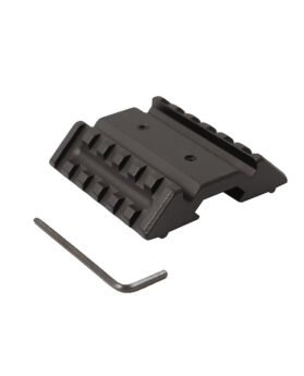 45 degree side rail 65mm long double side oblique rail sighting mirror bracket red and green dot tube clamp bracket