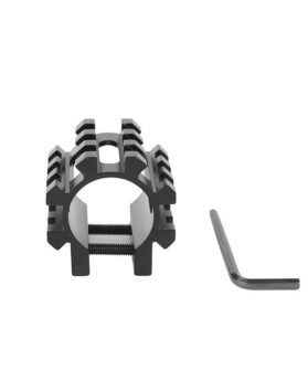 25.4mm bracket pipe clamp integrated fixture base five-track pipe clamp aiming bracket with track mirror fixture five-track pipe clamp