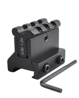 40mm height adjustable rail sight base Full metal heightened rail 3 slot sight heightened bracket